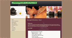 Desktop Screenshot of massageonbroadway.com