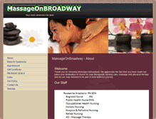 Tablet Screenshot of massageonbroadway.com